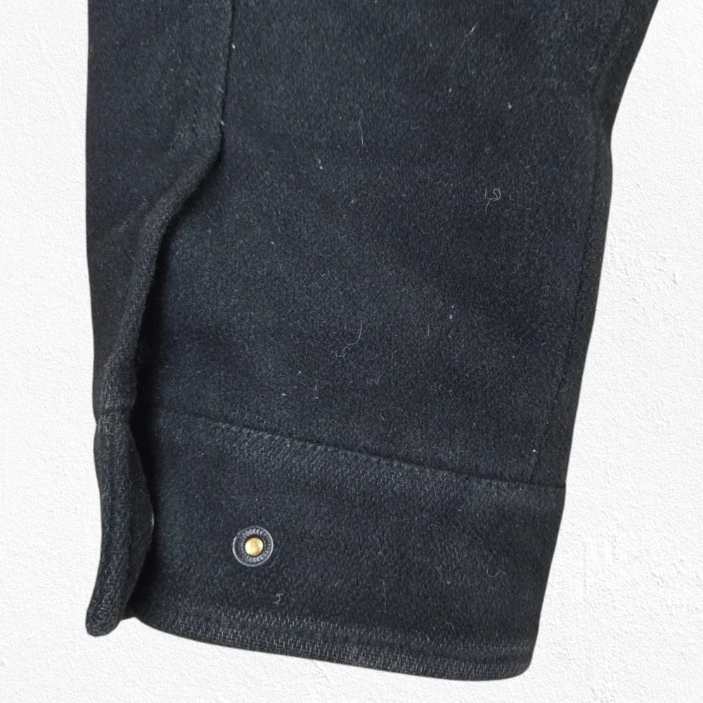 Dockers Black Insulated Mock Neck Full Zip Heavy Winter Jacket Size Medium